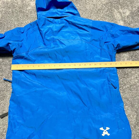 DNA Descente Coat Mens 4XS Ski Snowboard Jacket Blue Winter Removable Hood - Picture 6 of 10